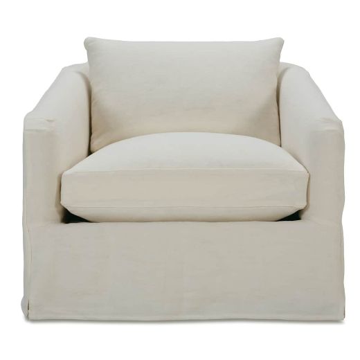 Picture of Florence Slipcovered Swivel Chair